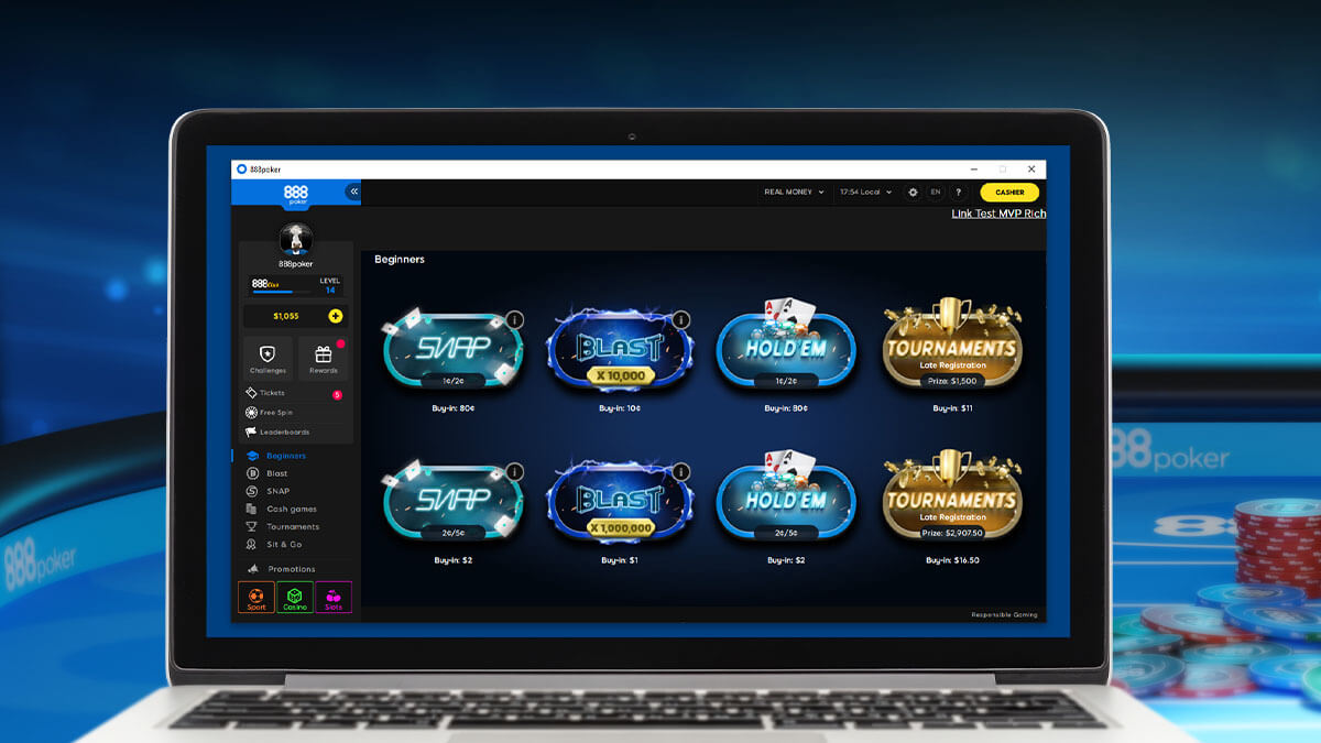Enjoy online poker from your desktop!